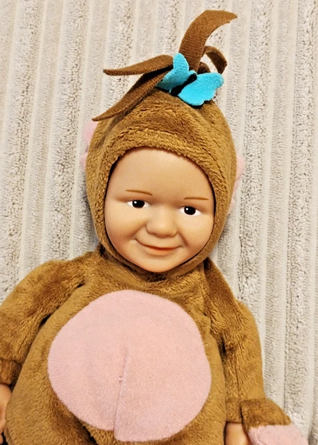 Cbeebies Rocking Monkey CBEEBIES BABY JAKE Monkey Soft Plush Doll Hard Head & hands Soft Body ...