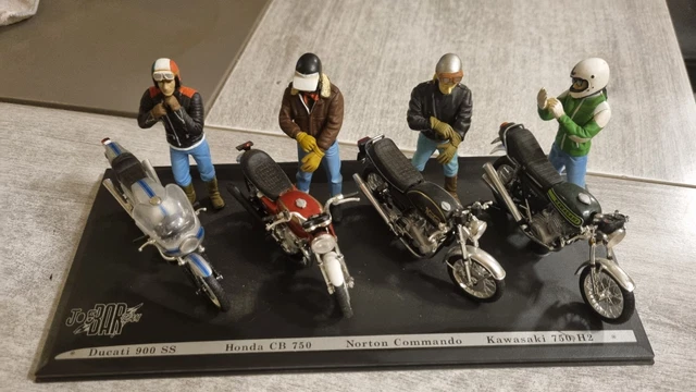 COLLECTION 1/18 SOLIDO Figurine Moto Guzzi 850 V7 Special 1971 Joe Bar Team EUR 129,99 - FR