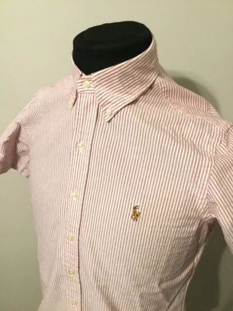 Ralph Lauren Oxford Shirt 100% Cotton Classic fit  -Red  Mens S NWOT