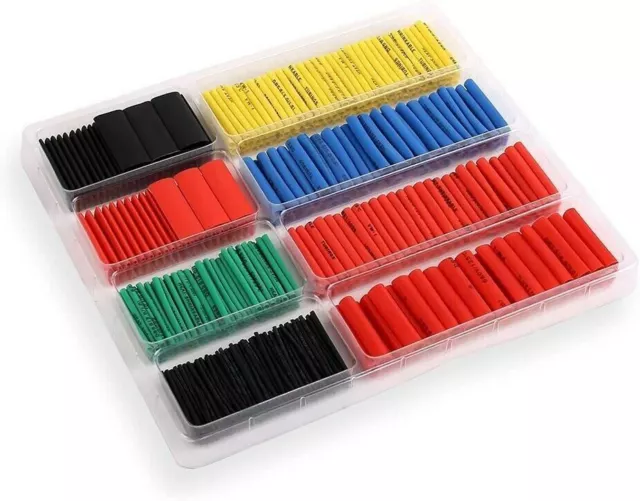 Heat Shrink Tubing Tube Sleeve Kit Car Electrical Assorted Cable Wire Wrap
