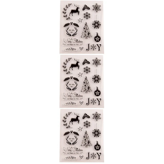 3 stücke klar stempel transparent dichtstempel für diy scrapbooking handwerk pho