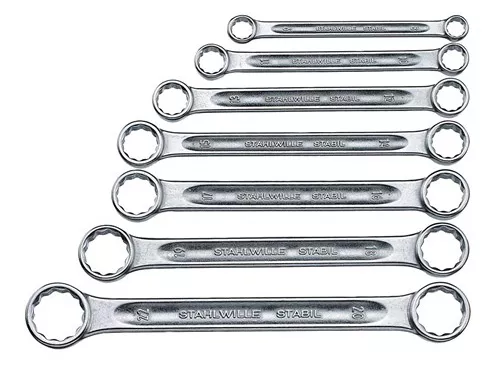 Stahlwille Spanner Set 7 Piece 8x9-20x22mm Metric Ring SW21/7 96410503 2