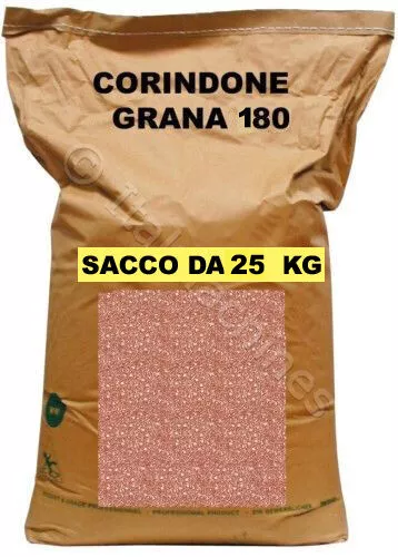 Corindone 180 Per Sabbiatrice Graniglia Grana Sabbiatura Sacco 25 Kg