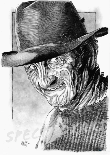 A NIGHTMARE ON ELM STREET LIMITED EDITION ART PRINT "Freddy Krueger"