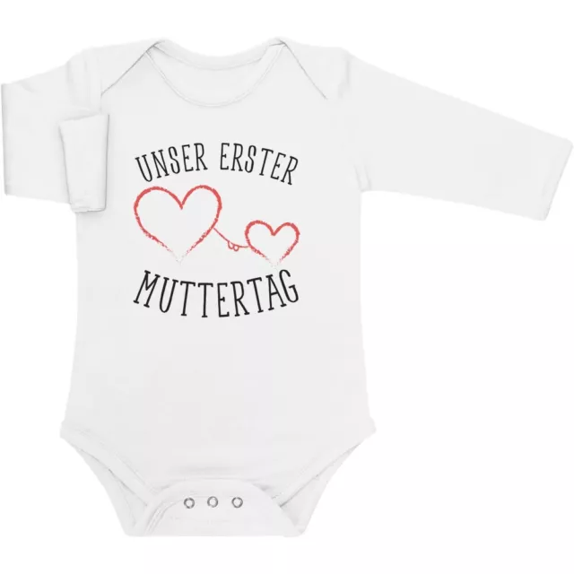 Mama Baby Partnerlook Set Unser erster Muttertag Geschenk Baby Langarm Body