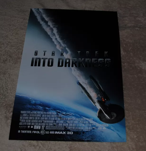 Star Trek Into Darkness Movie Premiere IMAX Promo Poster Trekkie Collectible NEW