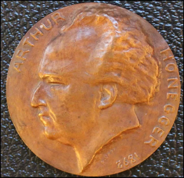 Arthur HONNEGER (Composer): Unusual Portrait Medal