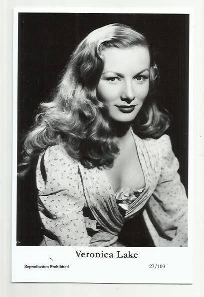 (B1) Veronica Lake Swiftsure Photo Postcard (27/103) Filmstar Pin Up Glamor