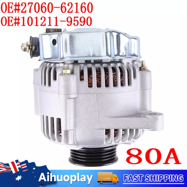 80AMP Alternator for Toyota Landcruiser Prado VZJ95R V6 5VZ-FE 3.4L Petrol 96-02