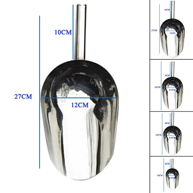 Efficace pala per ghiaccio in acciaio inox perfetta per bar cucina e buffet