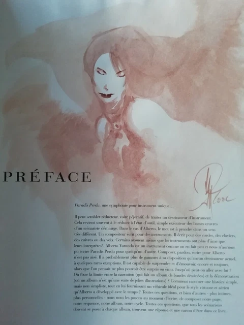 BD Paradis perdu avec dédicace de Varanda