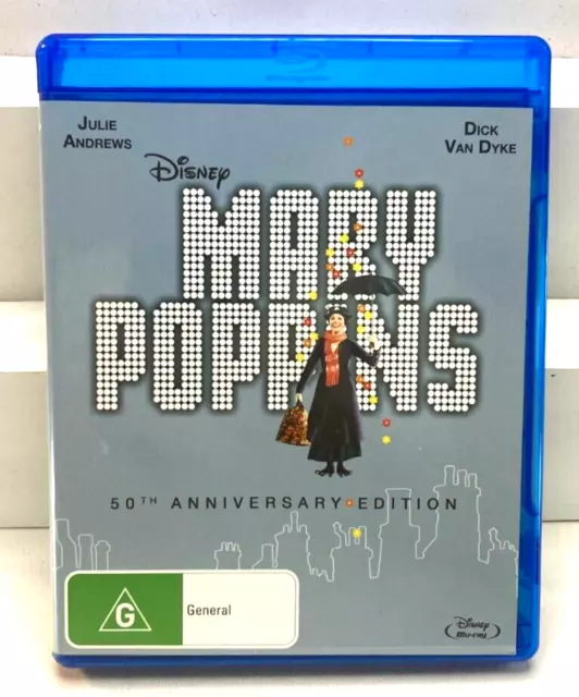 Mary Poppins 1964 50th Anniversary Edition Blu-Ray Free Postage