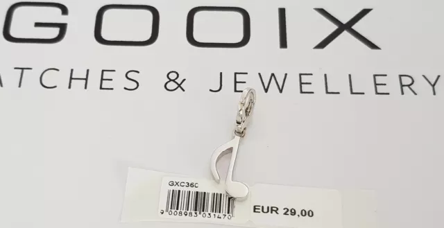 GOOIX Silber 925 er Charm Charms Anhänger Note Musik NEU silber 154