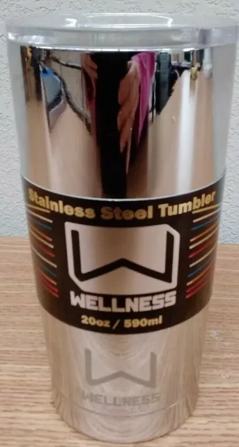 Wellness 20 Oz Stainless Steel Tumbler Insulated Drink Cup