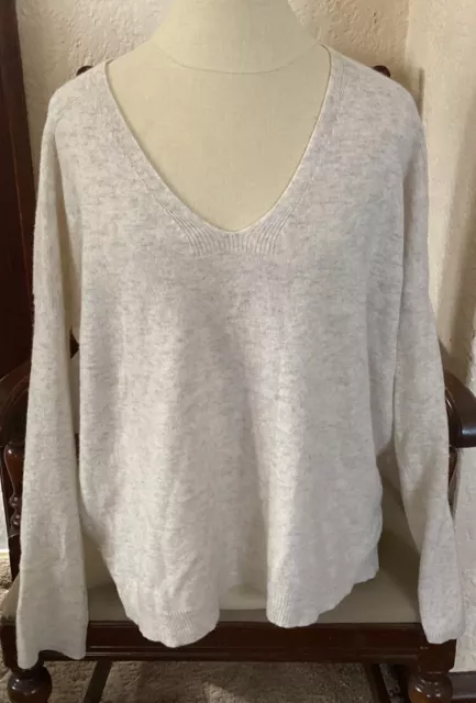 Womens 100% Cashmere Sweater V Neck Oversized Vince Small