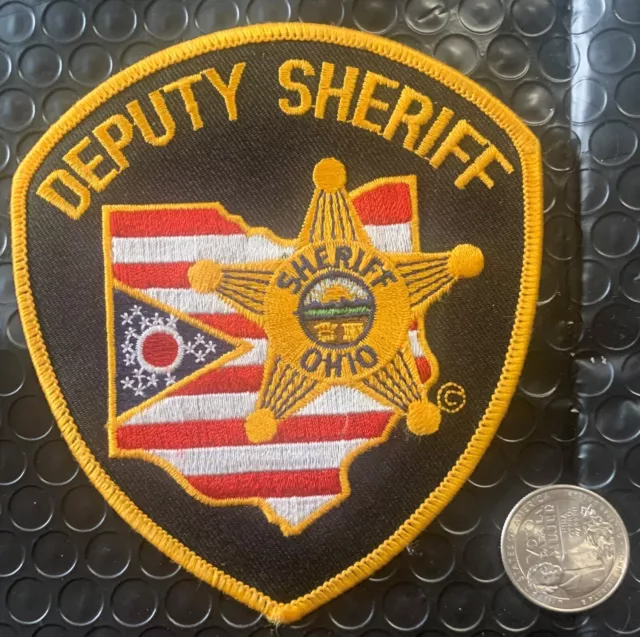 Vintage Obsolete Police Patch Deputy Sheriff Ohio 