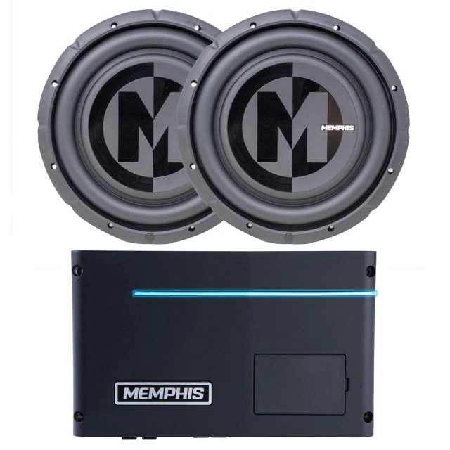 Memphis PRXA600.1 Power Reference Series Mono Subwoofer Amplifier and 2 Memph...