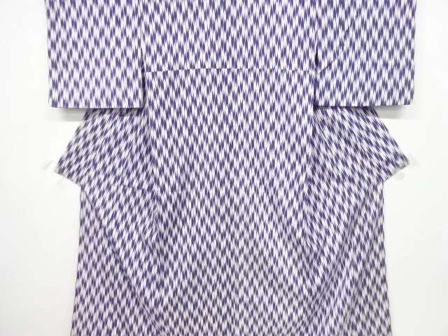6876859: Japanese Kimono / Antique Omeshi Kimono / Woven Arrow Feathers