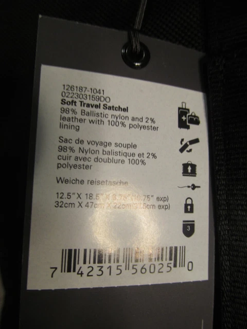 TUMI Alpha Black Large Expansion Travel Duffle, FTX Ballistic Nylon/Leather, NWT 10