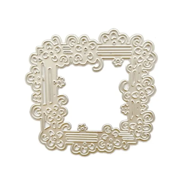 Square Lace Metal Cutting Dies DIY Craft Carbon Steel Embossing Template Stencil