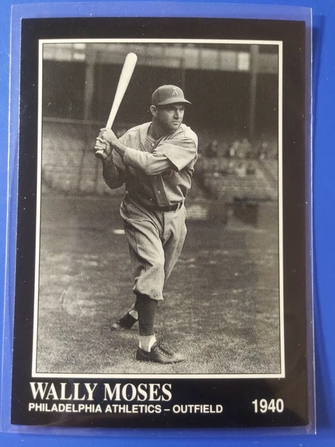 1991 THE SPORTING News Conlon Collection Wally Moses #90 Philadelphia