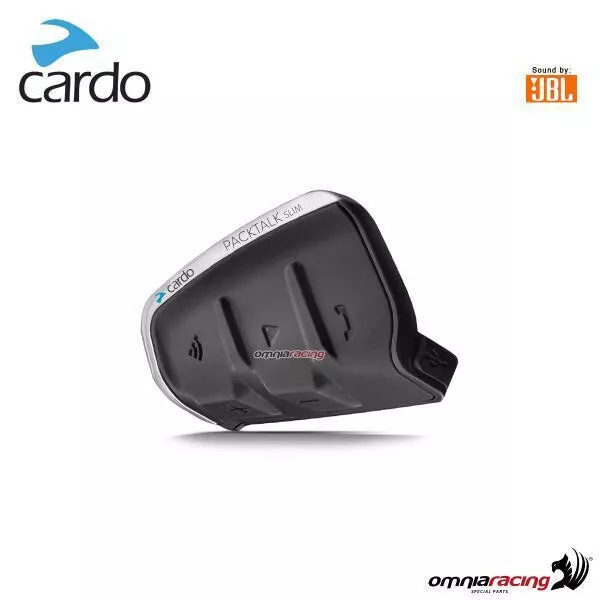 Cardo PTS00001 - PACKTALK Slim Motorcycle Bluetooth Communication System Headse