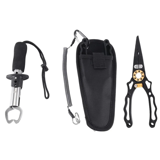 Aluminium Alloy Multi-Functional Pliers Open  Fishing Pliers Fish ControllerH4E6