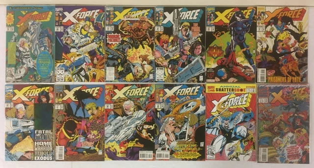 X-Force Marvel 12 Comic lot# 18 20 21 22 23 24 25 27 28 29 Annual 1 2 VF-NM 1991