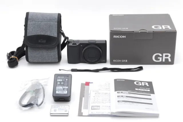 [ALMOST UNUSED] Ricoh GR III GR3 24.2MP APS-C Digital Black Camera From JAPAN