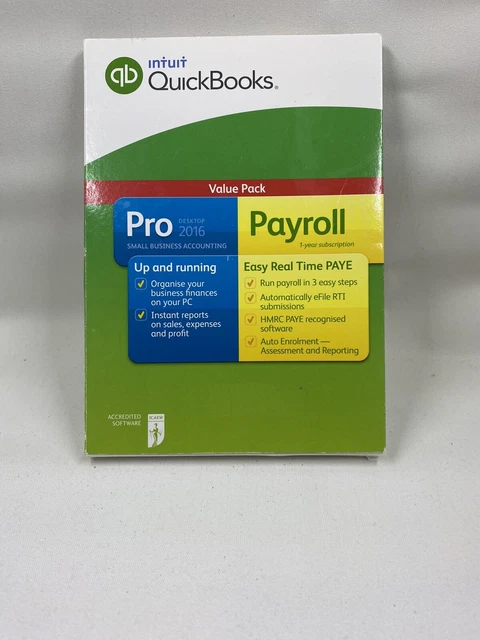 Intuit UK QuickBooks Desktop Pro and Payroll 2016 Windows OS: NOT A SUBSCRIPTION Intuit UK QuickBooks Desktop Pro and Payroll 2016 Windows OS: NOT A SUBSCRIPTION