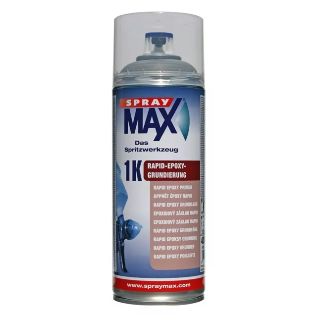 SprayMax 1K imprimación epoxi protección rápida contra el óxido imprimación metal aluminio fibra de carbono spray