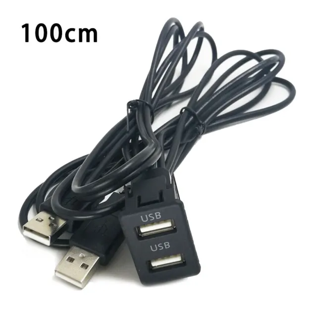 AUTO ARMATURENBRETT 100CM USB Panel Dual USB Extension Adapter Kabel für  PKW $17.41 - PicClick AU