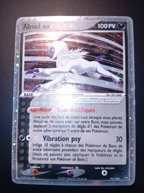 CARTE POKÉMON : Absol EX 92/108 Ex Gardiens du Pouvoir Française