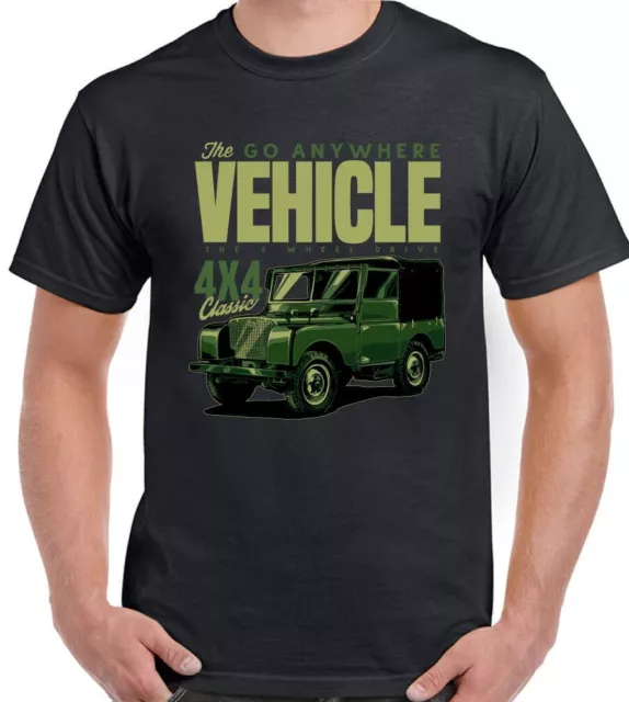 4X4  T-Shirt Mens Funny 90 120 SVX Rover Top The Go Anywhere Vehicle