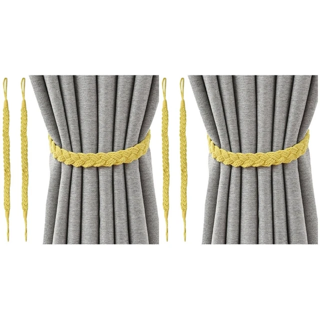4 pcs corde tissée rideau tieback salon de la fenêtre universelle rideau de
