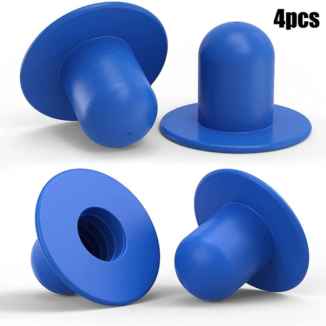 4PCS Ground Swimming Pool Filter Pump Strainer Hole Plug Stopper For INTEX Blue