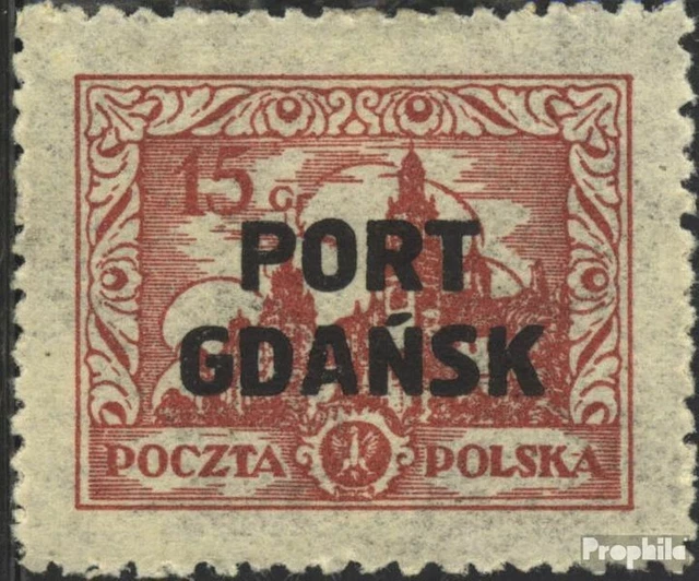 Briefmarken Polnische Post Danzig 1926 Mi 14 gestempelt