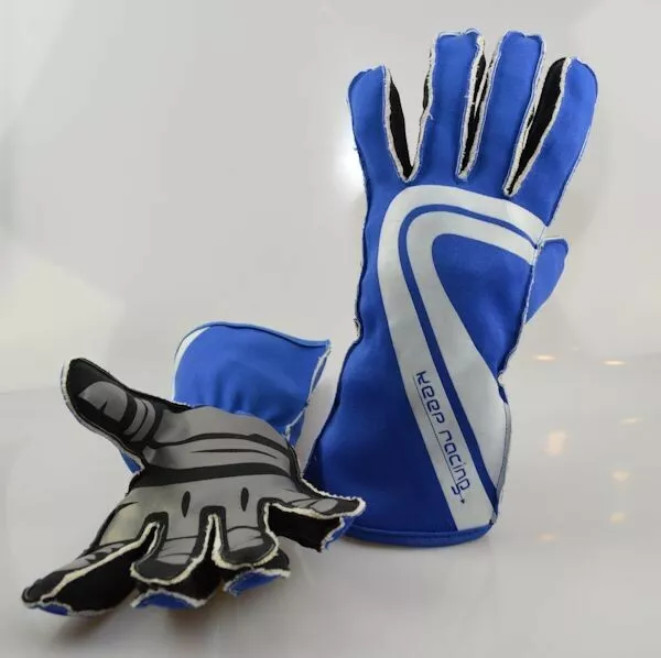 GRIP ULTRA Kart Handschuhe, blau, Größe 7 (XS)