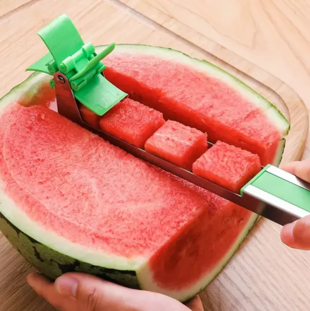 Stainless Steel Watermelon Cutter Windmill Shape Design Slicer Cutter Kitchen