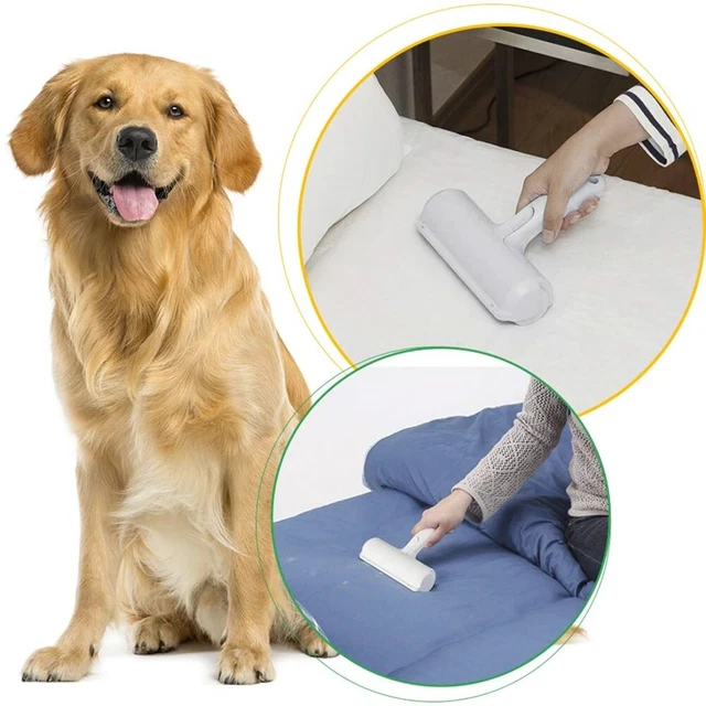 Reusable Pet Hair Remover Roller 2-Way Dog Cat Lint Brush Home Cleaning Tools