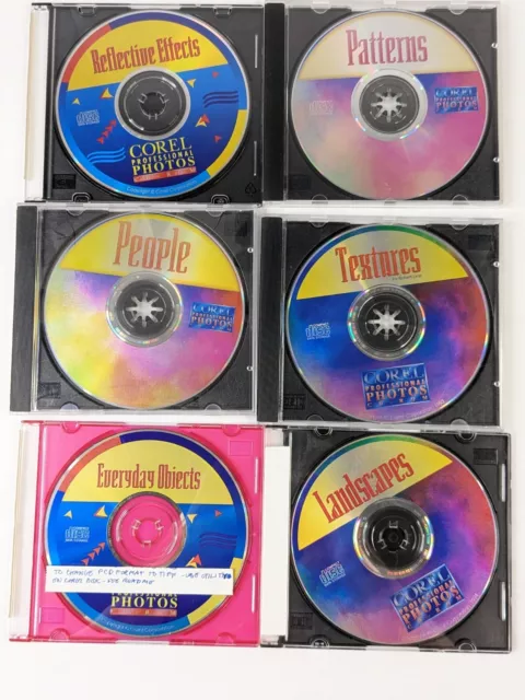 Corel Professional Photos PC Mac CD Picture Images Clip Art Photos, 7 Discs