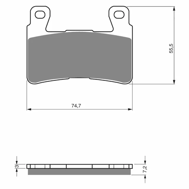 Goldfren Sintered Road Brake Pad Front for Honda VTR1000 SP1 2000 2001