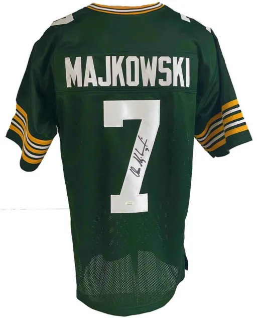Green Bay Packers Don Majkowski Autographed Pro Style Green Jersey JSA Authen...