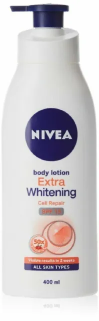 Nivea Body Loción Corporal Extra Blanqueadora SPF15 -200ml envío gratis