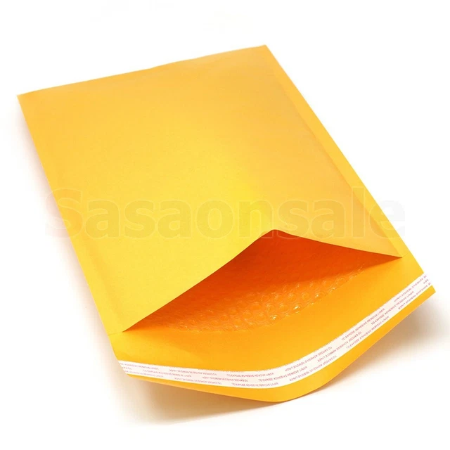 1000 #5 Kraft Bolle Mailer Imbottito Buste Protettiva Imballaggio Bolle