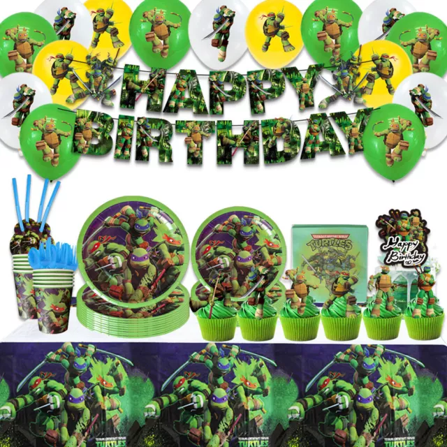 Teenage Mutant Ninja Turtles Kinder Geburtstag Party Geschirr Dekoration Set