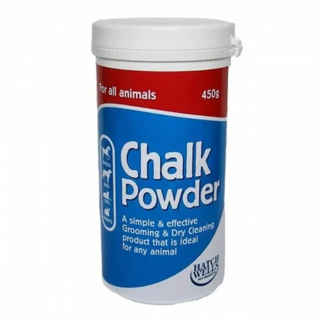 Hatchwells Chalk Powder Grooming & Dry Cleaning Ideal for Any Animal Dog 450g