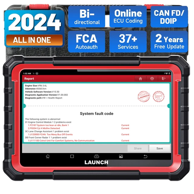 LAUNCH X431 PRO ELITE PRO3S PRO 5 OBD2 Diagnosegerät ALL System ECU ...