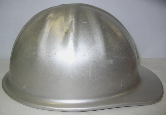 Vintage Aluminum Hard Hat McDonald T + CAP STANDARD + Mine Safety Appliances Co.