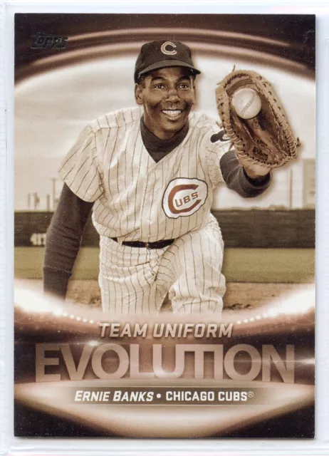 2019 Topps Team Uniform Evolution - #EO-10 - Ernie Banks & Kris Bryant - Cubs